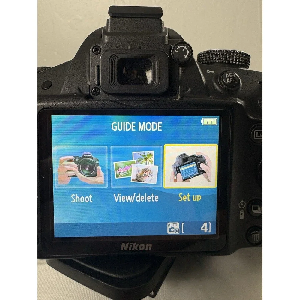Nikon D3200 24.2MP Digital SLR Camera - Black (Kit w/ AF-S DX ED VR G 18-55mm